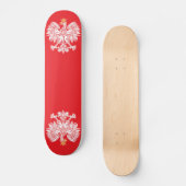 Poolse adelaar in rode skateboard (Voorkant)