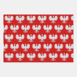 Poolse adelaar inpakpapier vel