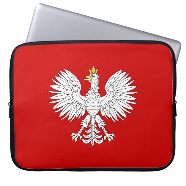 Poolse adelaar laptop sleeve (Voorkant)