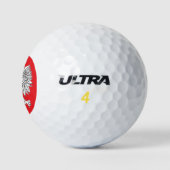 Poolse adelaar met gouden kroon golfballen (Logo)