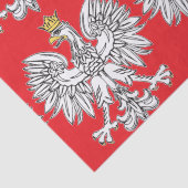 Poolse adelaar met gouden kroonpapier tissuepapier (Detail)
