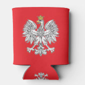 Poolse adelaar met gouden kroonschuim koeler (Achterkant)