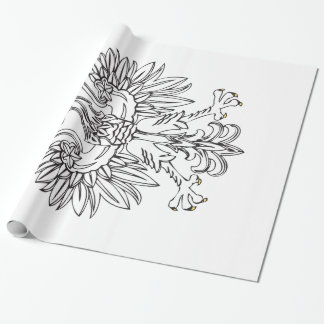Poolse adelaar met goudkroon cadeaupapier