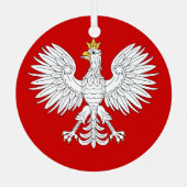 Poolse adelaar metalen ornament (Achterkant)