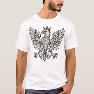 Poolse Adelaar Minimalistisch Wapen T-shirt