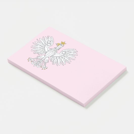 Poolse adelaar post-it® notes (Schuin)