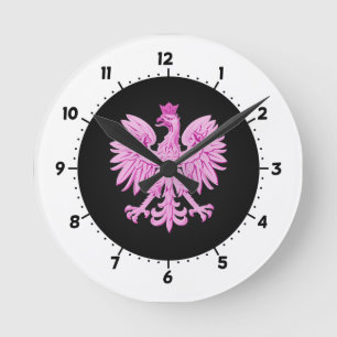 Poolse adelaar ronde klok
