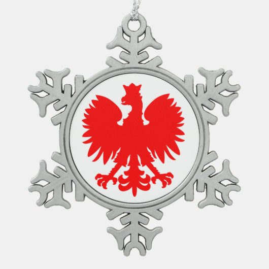 Poolse Adelaar Tin Ornament (Voorkant)