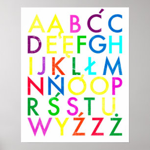 POOLSE ALFABET POSTER