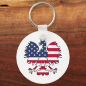 Poolse Amerikaanse adelaar Sleutelhanger (Voorkant)