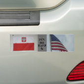 Poolse Amerikaanse Bumpersticker (Op auto)