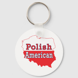 Poolse Amerikaanse kaart Sleutelhanger