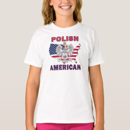 Poolse Amerikaanse kaart T-shirt