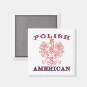 Poolse Amerikaanse rode adelaar Magneet (Voorkant / Achterkant)