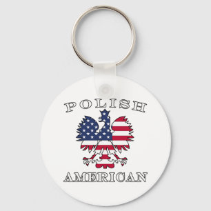 Poolse Amerikaanse vlag Eagle Sleutelhanger
