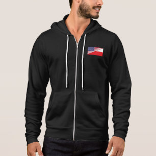 Poolse Amerikaanse Vlag Hoodie