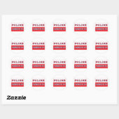 Poolse Amerikaanse vlag Ronde Sticker (Vel)