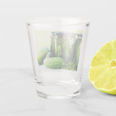 Poolse augurken dill Cucumber Shot Glas (Achterkant)