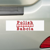 Poolse Babcia Eagles Bumpersticker (Op auto)
