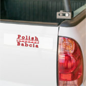 Poolse Babcia Eagles Bumpersticker (Op Truck)