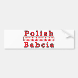 Poolse Babcia Eagles Bumpersticker