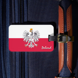 Poolse Bagagelabels, patriottische Poolse vlag Bagagelabel