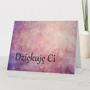 Poolse BIG Bedankt voor je opmerking in Mauve Duje