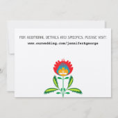 Poolse borduurwerk, uitnodiging (Achterkant)