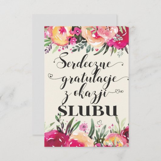 Poolse bruiloft (Voorkant / Achterkant)