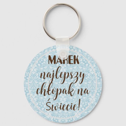 Poolse cadeau voor hem sleutelhanger (Voorkant)