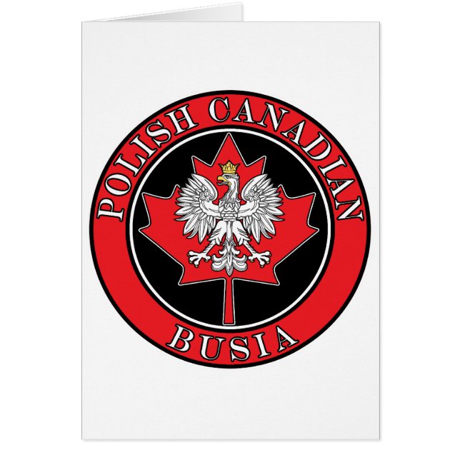 Poolse Canadese aple Leaf Busia (Voorkant)
