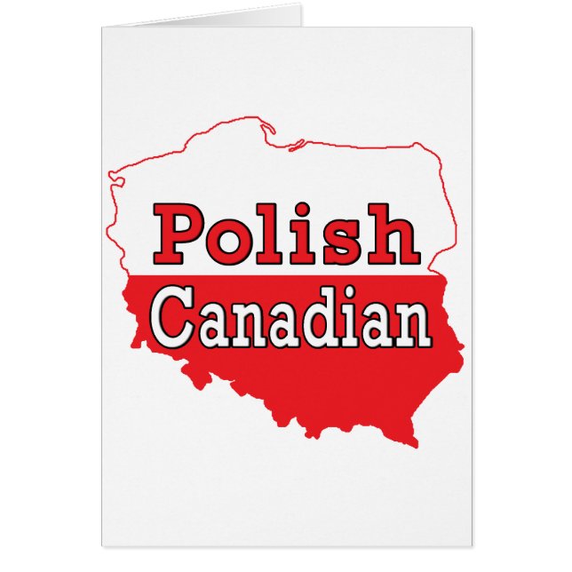 Poolse Canadese kaart (Voorkant)
