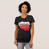 Poolse Canadese Poolse kaart T-shirt (Voorkant volledig)