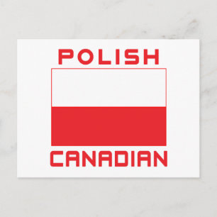 Poolse Canadese Poolse vlag Briefkaart