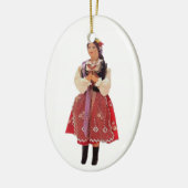 Poolse dollar keramisch ornament (Links)