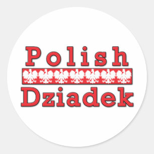 Poolse Dziadek Eagles Ronde Sticker