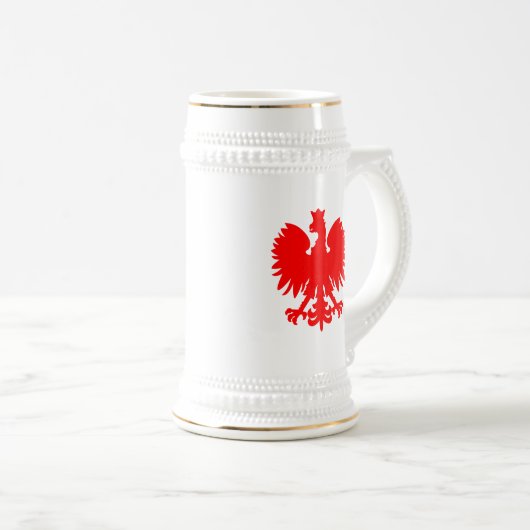 Poolse Eagle Beer Stein Bierpul (Voorkant rechts)