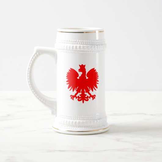 Poolse Eagle Beer Stein Bierpul (Links)