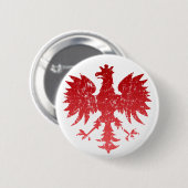 Poolse Eagle-knop Ronde Button 5,7 Cm (Voorkant /achterkant)