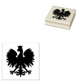 Poolse Eagle Wood Stamp Rubberstempel (Gestempeld)