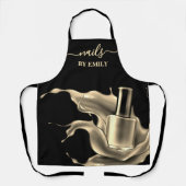 Poolse fles splash Custom Nail Salon Schort (Voorkant)