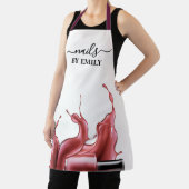 Poolse fles splash Custom Nail Salon Schort (Insitu)