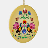 Poolse folk met decoratieve karbonade keramisch ornament (Rechts)