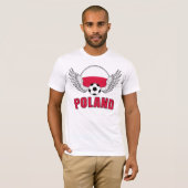 Poolse Football Crest (licht) T-shirt (Voorkant volledig)
