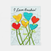 Poolse grootmoeder Bushia Fleece Blanket Deken (Voorkant)