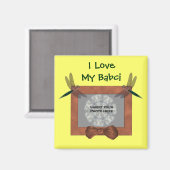 Poolse grootmoeder liefde mijn babci libel foto magneet (Voorkant / Achterkant)