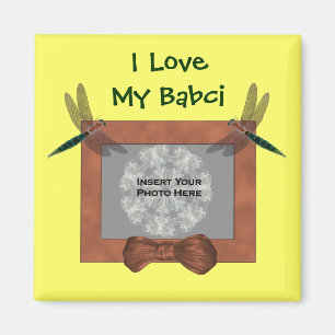 Poolse grootmoeder liefde mijn babci libel foto magneet