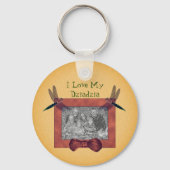 Poolse grootvader houdt van mijn ziadzia sleutelhanger (Achterkant)