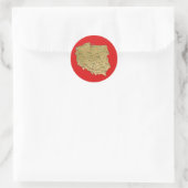 Poolse kaart sticker (Tas)