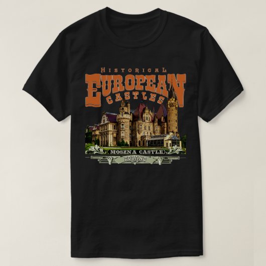 Poolse kastelen Moszna T-shirt (Design voorkant)